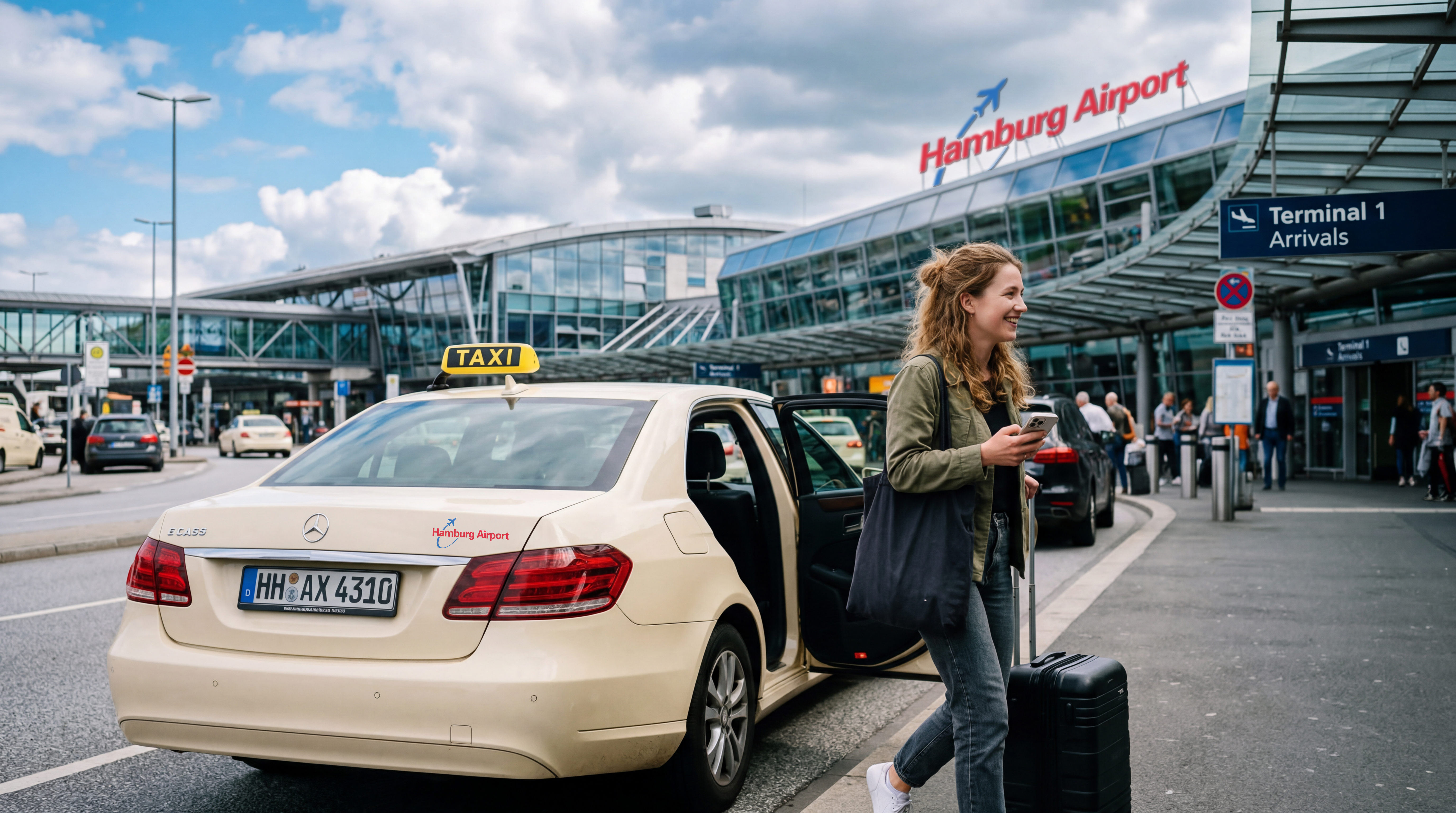Reisende am Flughafen